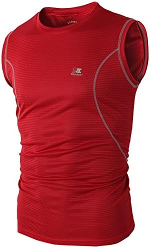 H2H SPORT Mens Active Athletic Sportswear Tank-top Of Various Colors RED US L/Asia XL (KMTTK028)