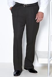 Big & Tall Straight Leg Single Pleat Travel Trousers