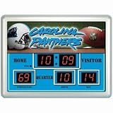 Carolina Panthers Clock - 14''x19'' Scoreboard