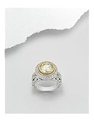 CZ Ring In 92.5 Sterling Silver
