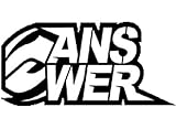 ANSWER TRAILER MX MOTOCROSS STICKER BLACK 45