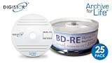 DIGISTOR 25GB Blu-ray BD-RE Media (25 pack)