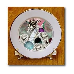 All That Glitters Dragon - 8 Inch Porcelain Plate