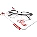 grinderPUNCH Half frame Clear Lens - Black