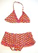 Girls 2 PC Skirtini Bikini Fuschia/Yellow/Turq Two-Piece Swimsuit by In Gear. Sizes 4/5 to 14/16.
