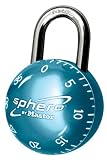 Master Lock Sphero Combination Lock, Light Blue, Red, Purple, or Blue, 1-Pack #2075DAST