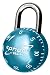 Master Lock Sphero Combination Lock, Light Blue, Red, Purple, or Blue, 1-Pack #2075DAST