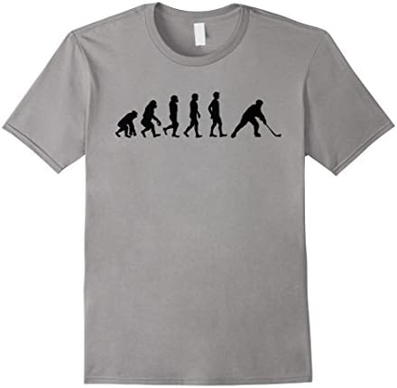 Men's Evolution Hockey shirts - Gifts Funny T Shirt Medium Slate