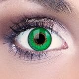 Green 3 Tone Funky Eyes Contact Lenses (Pair)