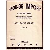 1995 1996 STEALTH COLT VISTA SUMMIT COLT Parts Book by Dodge