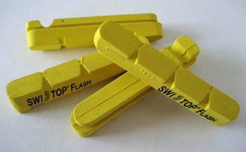 2012 Swiss Stop Yellow King Flash Pro Brake Pads For all Carbon Rims Shimano/SRAM Compatible.