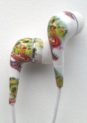 Ed Hardy Tattoo Earbuds for iPod iPhone Skull & Viper Design Set of 2!