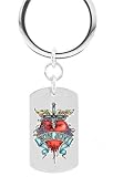 Bon Jovi Keychain Color Dogtag Necklace w/Chain and Giftbox