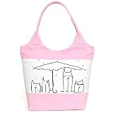 Super Lover Dog Family Shoulder Purse Canvas Hobo Bag S19