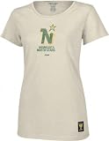 Minnesota North Stars -Putty- Junior's Distressed Vintage Logo Garment Washed Baby Doll Tee