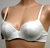 Jasmin 2 PACK $58 IVORY SATIN LACE DEMI Bra #227S sz 38AA