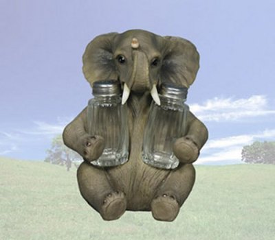 Packy Spice Elephant Salt Shaker Set