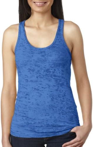 Next Level Ladies Burnout Razor Tank Medium Royal