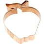 Old River Road Apple Shape Cookie Cutter, Copper