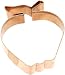 Old River Road Apple Shape Cookie Cutter, Copper