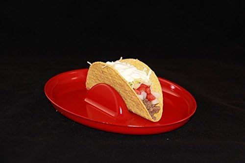 Taco Plate - Set of 5 plates - by Taco Mate Multiple Colors stand up fiesta holder design by Taco Mate
