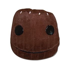  Little Big Planet Sack Boy Plush Head Pillow GE2871