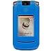 Motorola Razr2 V8 V9m (NOT Compatible with AT&T V9) Premium Dark Blue Silicone Skin Case Cover