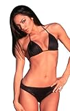 IMAGE OF F260 Matte Black Barcelona Top: L \ Bottom: L bathing suit