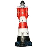GROßER DEKO LEUCHTTURM ROTER SAND # GARTEN # ca 50cm !!