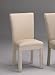 Set of 2 Modern Contemporary Taupe Microfiber Parson Dining Chairs