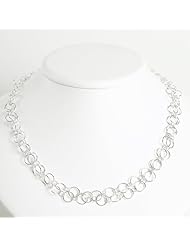 Sterling Silver Fancy Necklace - 18 Inch