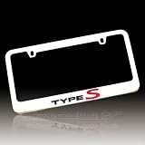 Acura Type-S Solid Metal Chrome License Plate Frame