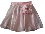 Girls Pink Velvet Ballet Dance Skating Skirt & Matching Hair Scrunchie