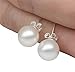 AnnieCos S925 8mm Pearl Stud Earrings