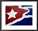 Cuban Flag Painted on Wall, Varadero, Matanzas, Cuba Styles Framed Art Poster Print by Martin Llada , 22x18