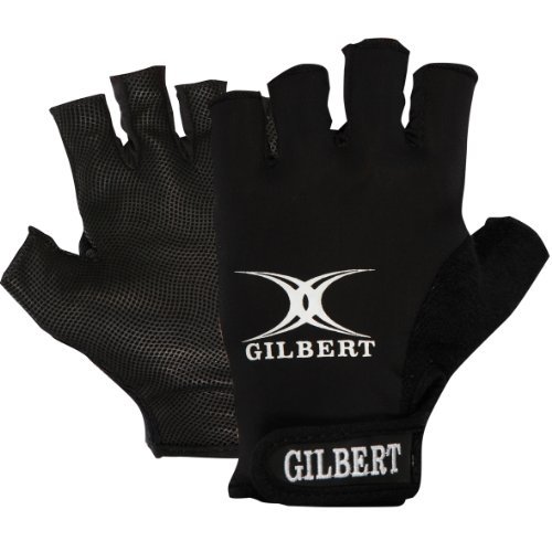 Gilbert Men's Synergie Rugby Gloves Black