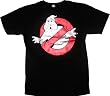 Ghostbusters Foil Shiny Black T-Shirt Tee
