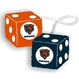CHICAGO BEARS NFL 3 CAR FUZZY DICE"