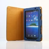 Blue / Lizard pattern PU Leather Flip Stand Case / Cover / Skin / Shell for SAMSUNG GALAXY Tab P1000 + Free Screen Protector (1464-1)