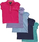 Ralph Lauren Toddler Girls Ruffled Placket Polo