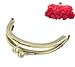 Housweety 10 Silver Plated Flower Safety Pins Brooches 5.7x2.4cm