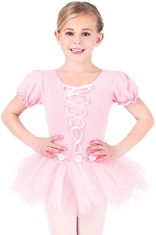 Child Peasant Sleeve Dress With Ribbon,SK542PNKXS,Pink,XS