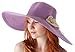 Sakkas Bella UPF 50+ 100% Paper Straw Flower Accent Wide Brim Floppy Hat