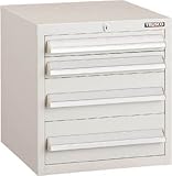 ＴＲＵＳＣＯ　ＬＶＲ型キャビネット　３９２Ｘ４１２ＸＨ４２０　引出４段　Ｗ　4652282 LVR422W