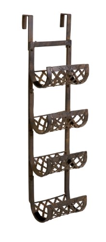 CK Classic Wrought Iron Wine Wall Door Holder Rack