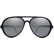I Ski Phantom Classics Designer Sunglasses - Blue/Smoke with Silver Mirror