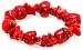Royal Diamond Small Red Coral Chip Bracelet