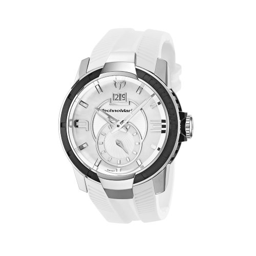 TechnoMarine Women's 609001 UF6 Colors Black Bezel White Silicone Watch