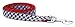Large Black/White Houndstooth Dog Leash: 1 wide, 6ft length.