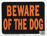 9x12 Beware Of Dog Sign